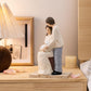 Elegondrar New Parents And Baby Figurines, Gifts For New Mom And Dad, Ideal For First Mothers Day, First Fathers Day, Hand Paint