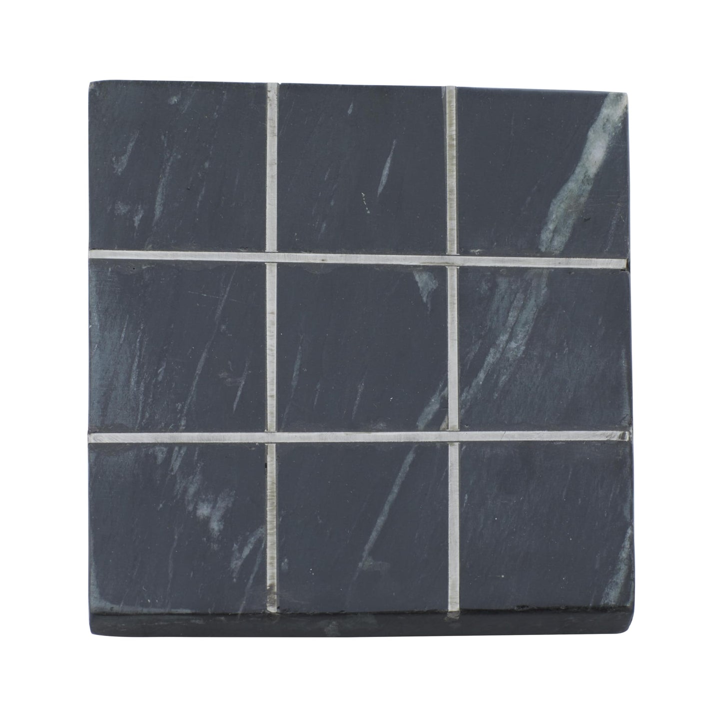 Deco 79 Contemporary Marble Game Set, 6' X 6' X 1', Black