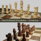 Baspoom Nature Wood Chess Pieces Set - 3.15” King Tournament Staunton Chessmen with Storage Bag, Magnetism Chess Piece