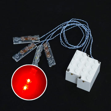 Pamvava Light Up Bricks, 2 Sets 1X4 LED Lighting Kit, Classic DIY Lights Accessories Compatible with Major Brands