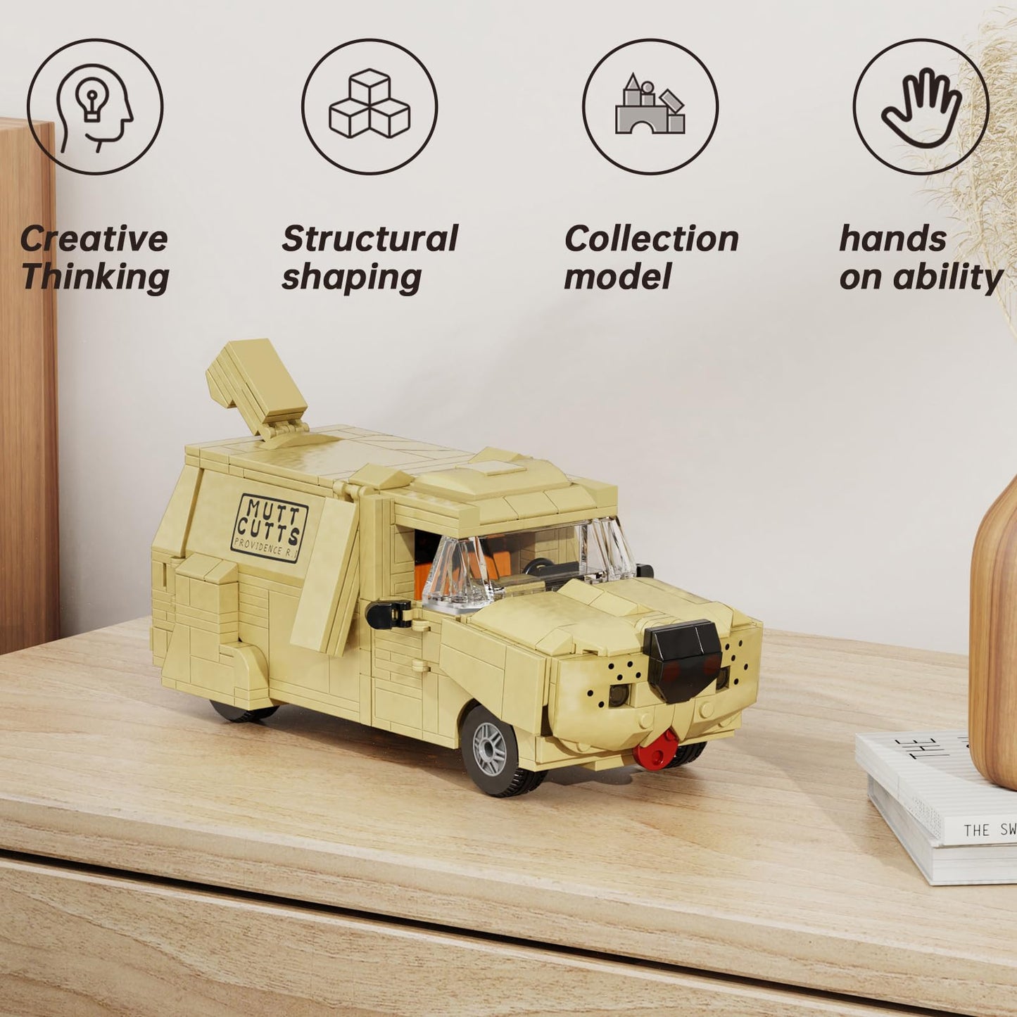 Dumbs Car Building Blocks Set  DIY Vehicles Building Toys Model  Dumber City Van Car Building Kit  Compatible with Lego  Gift for Movies Fans?mature-themed ?Kids  Aged 6+ (499PCS)