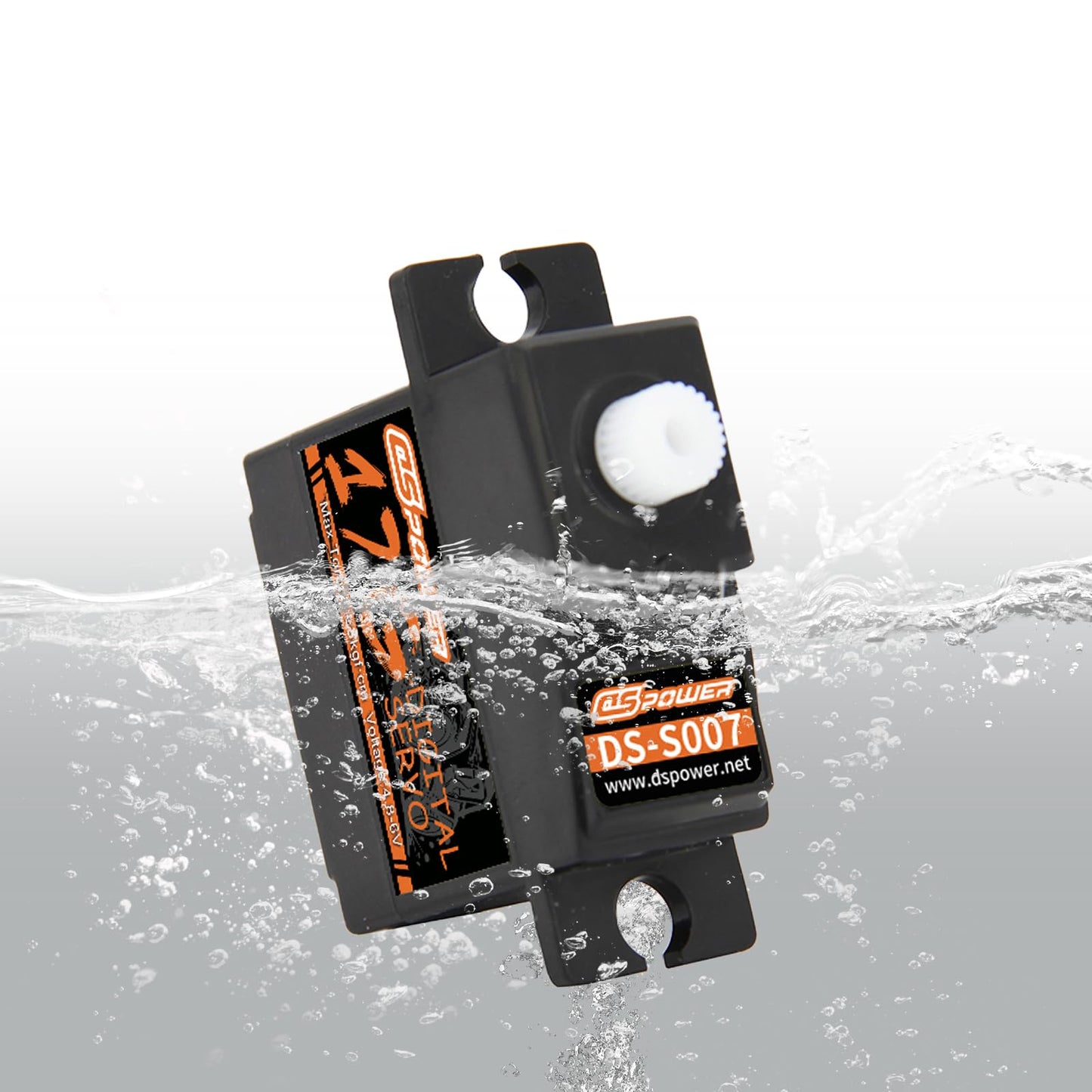 Dspower 2Pcs 17G Rc Micro Servo, Waterproof Rc Mini Digital Servo Motor With 25T Servo Horn For 1/18 1/16 1/14 Rc Car Tank Boat