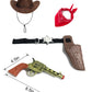 Gz-Laopaitou 8 Pcs Cowboy Costume Set For Boys Kids Cowboy Role Play Halloween Party Cowboy Cosplay Stage Performance Outfits