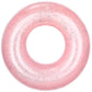 Moko Swim Rings With Glitter, 120Cm Diameter Inflatable Pool Float Swimming Pool Float Tube Round Shaped Swimming Tube Water Fun Beach Pool Toys For Summer Party For Adults - Rose Gold