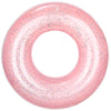 Moko Swim Rings With Glitter, 120Cm Diameter Inflatable Pool Float Swimming Pool Float Tube Round Shaped Swimming Tube Water Fun Beach Pool Toys For Summer Party For Adults - Rose Gold