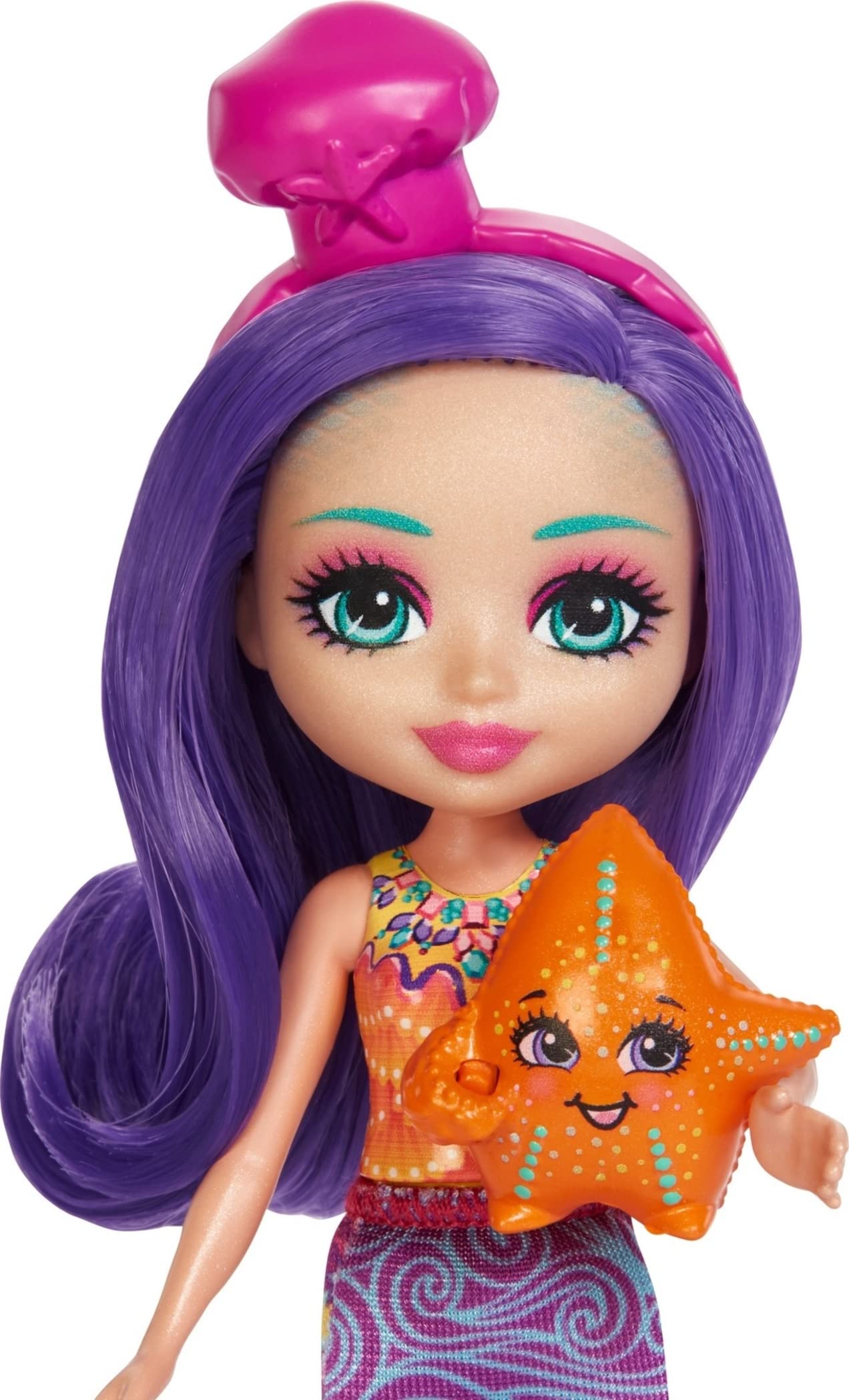 Enchantimals Sea Cave Café Playset With Martina Mermaid Small Doll, 2 Animal Friend Figures & 15 Accessories, Ocean Kingdom Toy Collection