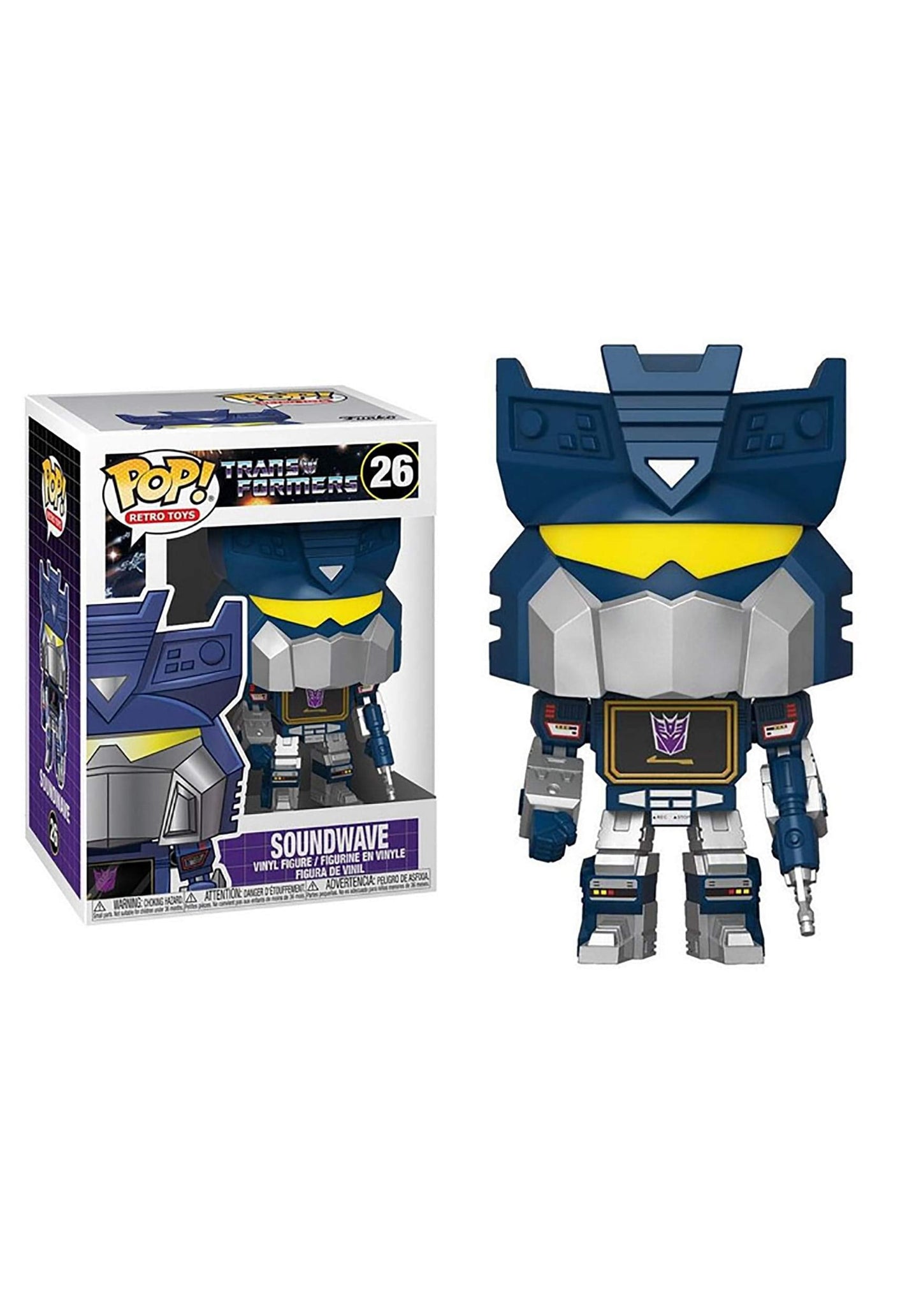 Funko Pop! Retro Toys: Transformers - Soundwave, Multicolour