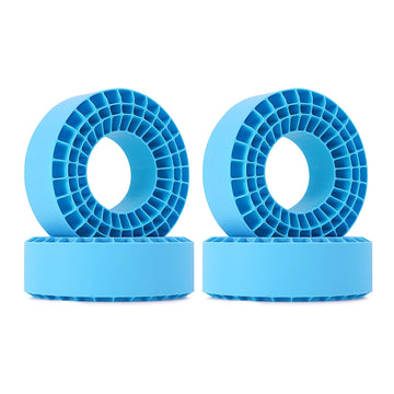 INJORA 4PCS Silicone Rubber Insert Foam for 132-134mm (5.25'' OD) 2.2'' Tires(Blue)