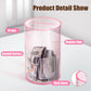 Hicocool Clear Piggy Bank For Adults Kids Must Break To Open, Pink Acrylic Piggy Bank Unopenable Money Savings Jar (8' H X 5' D)