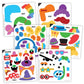 Colorforms Silly Faces Game - Family Fun Activity for Ages 3+, Multi-Color, Vinyl, Model 1115Z