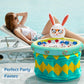 Jasonwell Inflatable Pool Party Cooler - Easter Bunny Ice Bucket Luau Hawaiian Tropical Beach Themed Birthday Easter Party Decorations Favors Supplies Decor Blow Up Drink Cooler Outdoor Kids Adults