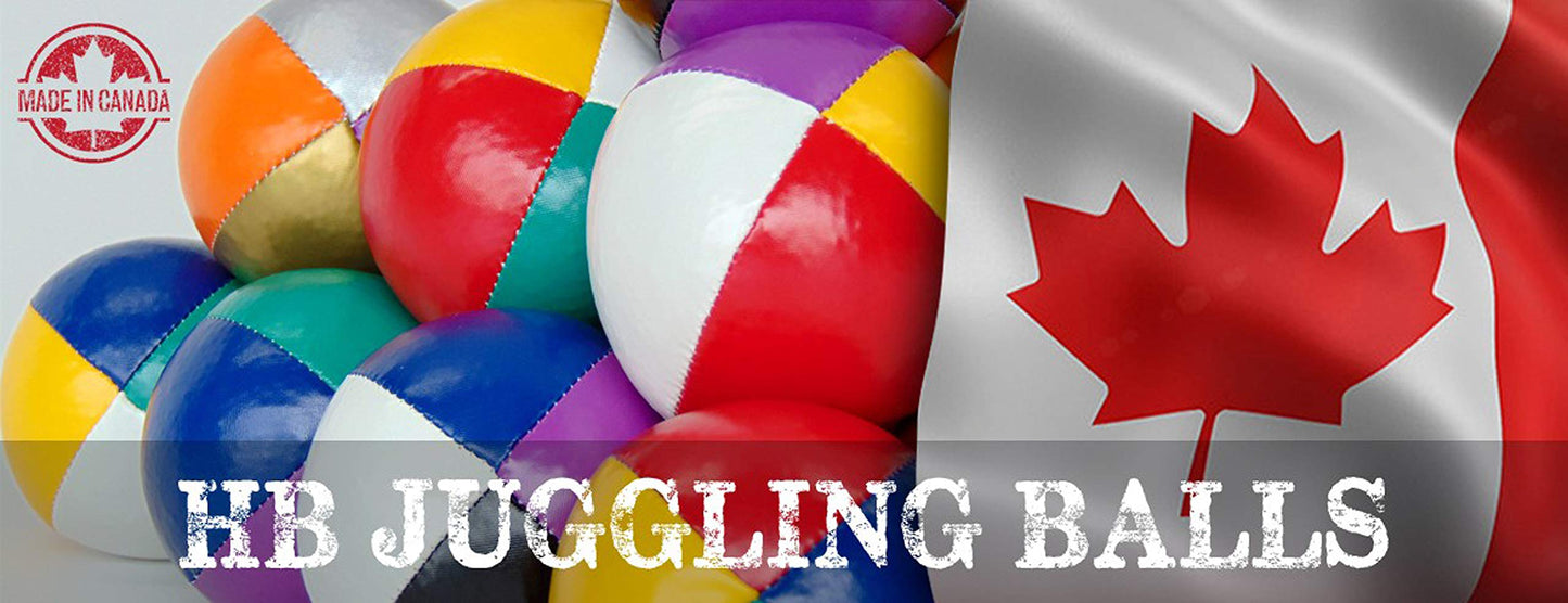 Juggling Balls Professional Style Set of 3 - How to Juggle Kit with Bean Bags for Juggling for Beginners with Vibrant Colors, Gr