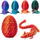 Hefandaishu Easter Egg Dragon Egg 12In Dragon Toy 3D Printed Dragon Fidget Toys 3D Printed Dragon Egg With Articulated Dragon In
