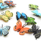 Smilersmile 12Pcs Plastic Butterflies Toy Butterfly Action Figures Art Decoration Removable Reusable For Cake Topper (Butterfly)