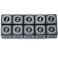 SmartDealsPro 10-Pack D6 Six Sides 16mm Dice Die for DND MTG PRG Wow Table Game Math Teaching (White Letter)