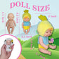 Niliswiest Mini Rebirth Doll, Gift Box Miniature Doll, Toys For Kids Over 3 Years Old (Style C)
