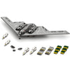 HI-REEKE Fighter Jet Building Block Set, B2 Bomber Military Plane Toy for Teen