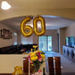 60 Balloon Number, Gold Number 60Th Birthday Balloons 40 Inch, 60 Years Old Gold Birthday Decorations For Men Women, 60Th Annive