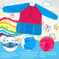 12Pcs Kids Art Smocks Toddler Smocks Waterproof Smocks For Kids Painting Colorful Children Aprons Artist Painting Smocks Long Sl