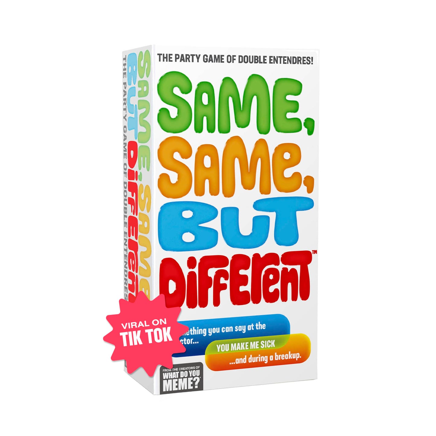 WHAT DO YOU MEME? Same Same But Different - Adult Card Game, Cardstock, Multi Color, Model SAME466WM