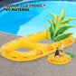 Magshion 66 Inch Large Inflatable Pineapple Pool Float For Adults, Blow Up Swimming Floating Raft With Cup Holders And Backrest,