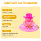 Wonuu Car Accessories Rubber Ducks Dashboard Decorations Rubber Duck Pink Accessories Dashboard Duck Car Decorations Car Ducks For Dashboard Car Duck Car Dashboard Decorations, Hg&Pink-Cowboypink