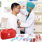 Parttely Doctor Costume For Kids, Halloween Costumes Career Day Costume For Kids Aged 3-8, Kids Scrubs With Lab Coat