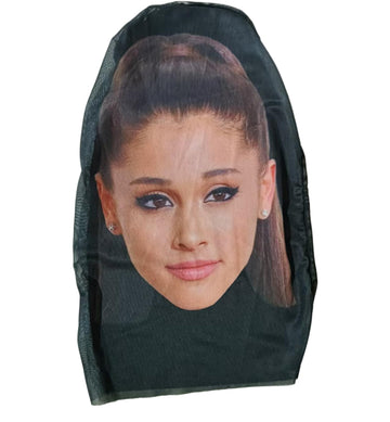 Celebrity Pdiddy Face Mesh Mask, Realistic Rapper Sheisty Mask Head, Full Funny Baraklava Hat, Cosplay Prop (ArianaGrandeMask)