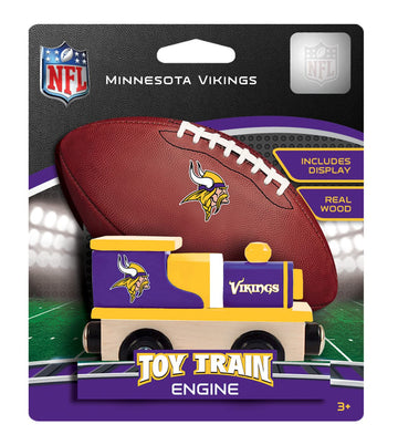 Masterpieces Nfl Minnesota Vikings Real Wood Toy Train, For Ages 3+