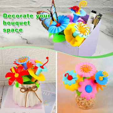 Leetous Birthday Toys Gifts For 2 3 4 5 6 Years Old Toddlers Girls Boys (156Pcs),Insect Flower Garden Building-Educational Prete