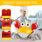 Crawling Crab Baby Toys, Tummy Time Toys For 3 4 5 6 7 8 9 10 11 12 Boy Girl With Music&Speed Control, Dancing Walking Crawly Cr