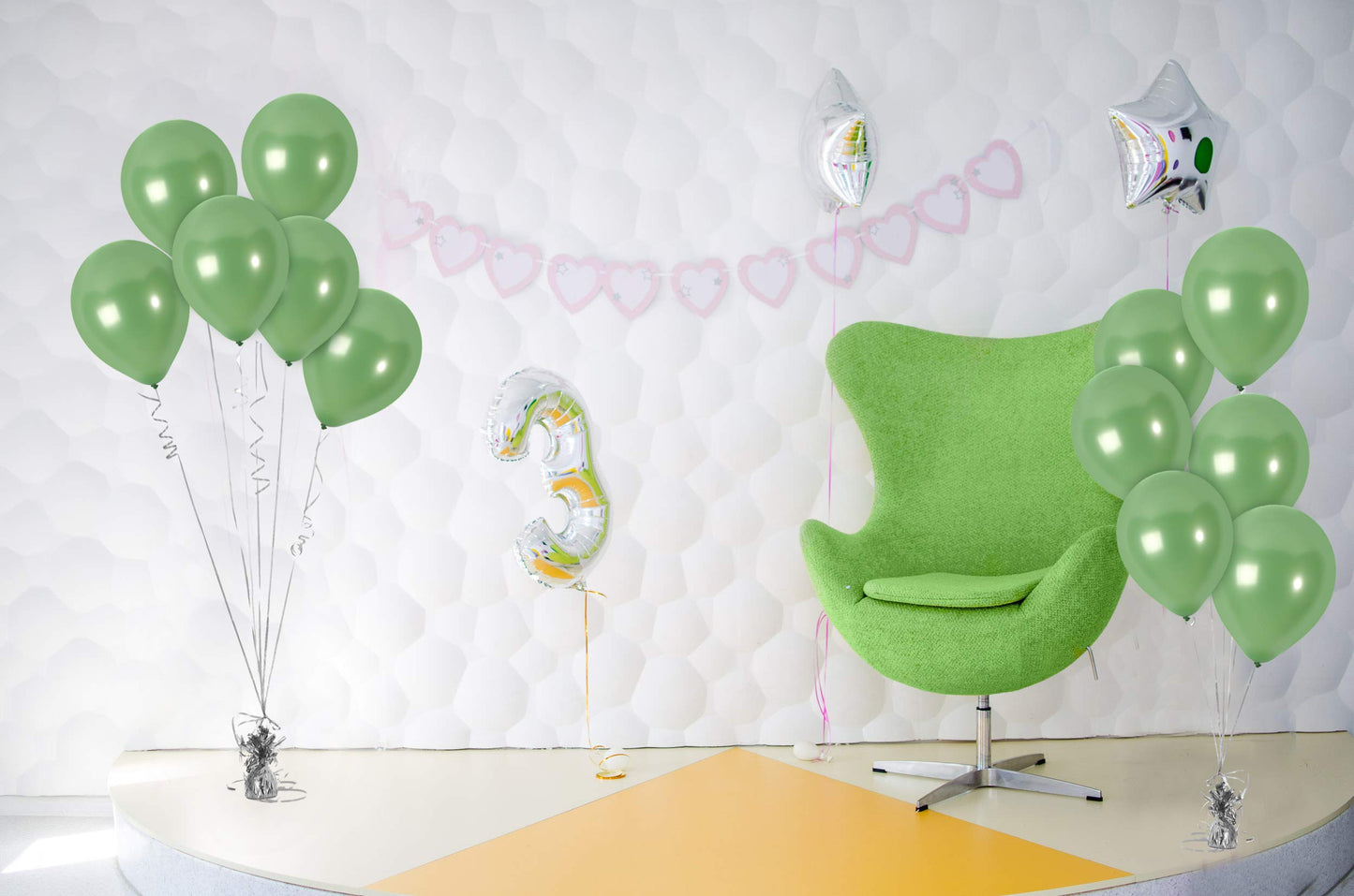 Treasures Gifted Metallic Sage Green Balloons - Olive Green Balloons - Dark Green Balloons - Hunter Green Balloons - Large Green