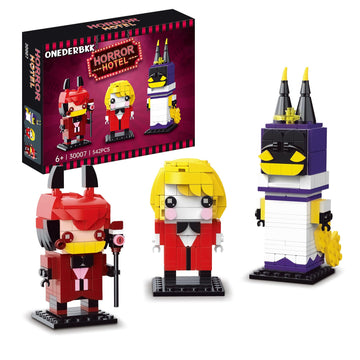 Onederbkk Christmas Horror Figure Building Kit Compatible With Lego For Adults,Hazbin Adam Figure Toys For Girls And Boys 8-14 Y
