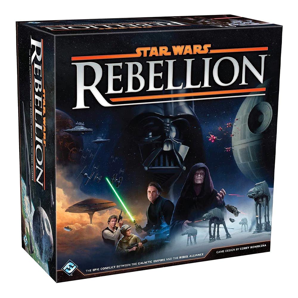 Asmodee Star Wars: Rebellion Board Game - Epic Galactic Empire vs Rebel Alliance Conflict, Tabletop Miniatures Strategy Game for