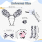 COSPELEY 101 Dalmatian Costume for Kids, Girls Shirt Outfit Ears Headband Socks Accessories for 101st Day Of School (Middle(8-10