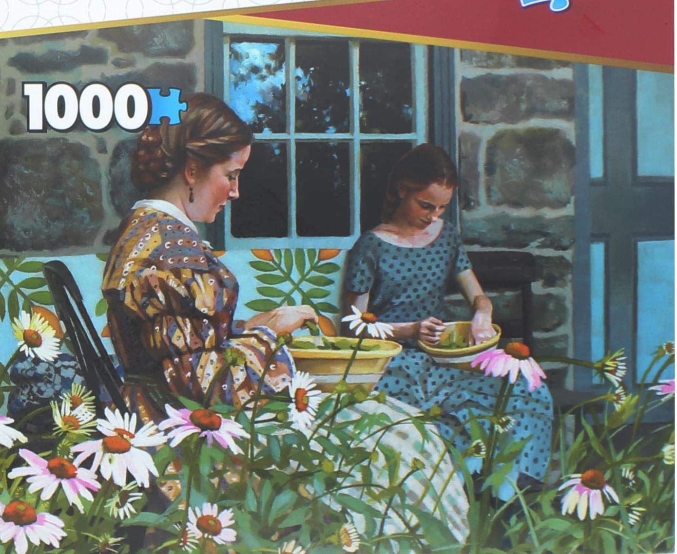 Set Of 2 Keepsakes 1000 Piece Jigsaw Puzzles | Wash Day/Snapping Beans