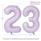 40 In Matte Purple Number Balloons Helium Foil Mylar Balloon Birthday Party Banquet Decoration Digital 23