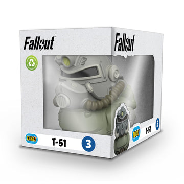 Tubbz Boxed Edition T-51 Collectable Vinyl Rubber Duck Figure - Official Fallout Merchandise - Thriller Tv & Video Games