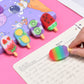 Domg 16Pcs Ice Cream Erasers For Kids, Cute Fruit Shaped Erasers Fun Food Erasers For Classroom Rewards Party Favors