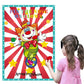 Circus Party Supplies,Pin The Noses On The Clown,Circus Clown Party Games Decoration,Large Poster With 24Pcs Nose Stickers For K
