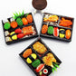 Set 3 Handmade Miniature Sushi Bento – 1:6 Scale Realistic Clay Japanese Food For Dollhouses, Doll Accessories, Diy Crafts & Collectible Miniature Kitchen Decor