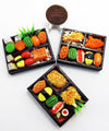 Set 3 Handmade Miniature Sushi Bento – 1:6 Scale Realistic Clay Japanese Food For Dollhouses, Doll Accessories, Diy Crafts & Collectible Miniature Kitchen Decor