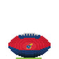 FOCO 3D BRXLZ Football Puzzle - Kansas Jayhawks - One Size - Football - Model PZNC3DFOOBL