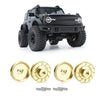 RCLIONS Brass Wheel Hex Adaptor Heavy Duty for TRX4-M 1/18th RC Crawler Car Upgrades