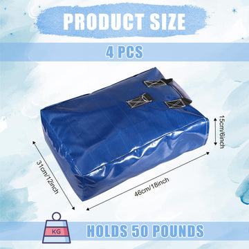 4pcs Vinyl Sandbags, Bounce House Inflatable Water Bounce House Heavy Duty Sand Bag Anchor Safety Weight Product for Water Slide