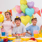 Pastel Colorful Heart Balloons,10Pcs Rainbow Foil Heart Shaped Balloons,18Inch Pink Blue Yellow Green Purple Helium Balloons For