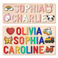 Weokooly Name Puzzle For Kids Personalized, Custom Wooden Puzzles For Toddlers 1-3 First Birthday Gifts For Girls Boys, Personal