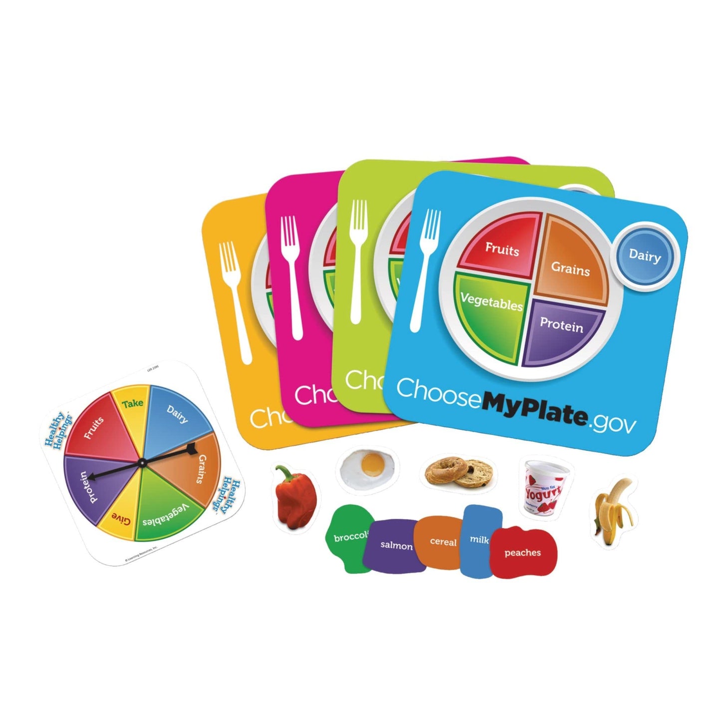 Be The First To Fill Your Plate With A Balanced Meal, Multi-Color, 10 X 10 In