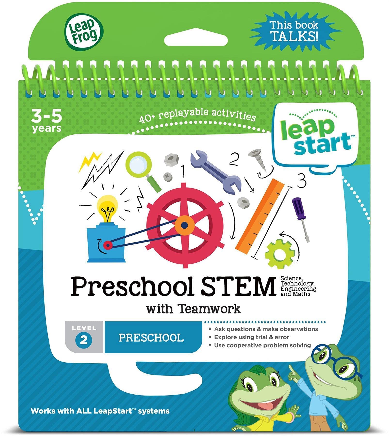 Leapfrog Leapstart Pre-Kindergarten Activity Book: Pre-K Stem (Science, Technology, Engineering, Math) And Teamwork (Requires Leapstart System)
