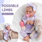 Jirachi Realistic Newborn Baby Dolls Girl 18-Inch, Reborn Baby Dolls Full Body Soft Vinyl Lifelike Preemie Baby Dolls With Feeding Kit, Birthday Gift For Kids Age 3+